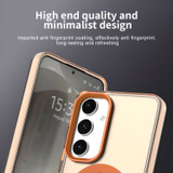 For Samsung Galaxy S25+ Plus 5G Case - Durable Acrylic + TPU, MagSafe Compatible Scratch-Resistant Cover, Orange | iCoverLover Australia