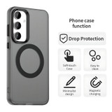 For Samsung Galaxy S25+ Plus 5G Case - Durable Acrylic + TPU, MagSafe Compatible Scratch-Resistant Cover, Black | iCoverLover Australia