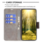 For Samsung Galaxy S25 Ultra Case - Lambskin Texture, Folio PU Leather Wallet Cover with Card Slots, Lanyard, Grey | iCoverLover Australia