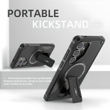 For Samsung Galaxy S25 5G Case, MagSafe Compatible, Kickstand Protective Cover, Black | iCoverLover Australia
