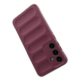 For Samsung Galaxy S25+ Plus Case - Wavy Shield, Durable TPU + Flannel Protective Cover, Dark Green | iCoverLover Australia
