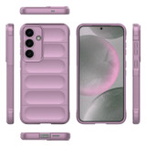 For Samsung Galaxy S25+ Plus Case - Wavy Shield, Durable TPU + Flannel Protective Cover, Purple | iCoverLover Australia