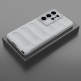 For Samsung Galaxy S25 Ultra Case - Wavy Shield, Durable TPU + Flannel Protective Cover, Grey | iCoverLover Australia