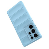 For Samsung Galaxy S25 Ultra Case - Wavy Shield, Durable TPU + Flannel Protective Cover, Grey | iCoverLover Australia