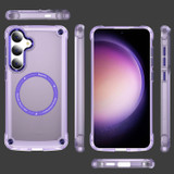 For Samsung Galaxy S25+ Plus Case - MagSafe compatible, Shock-Absorbent Protective Cover, Clear Purple | iCoverLover Australia