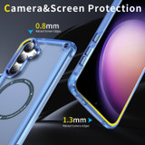 For Samsung Galaxy S25 Case - MagSafe compatible, Shock-Absorbent Protective Cover, Clear Blue | iCoverLover Australia