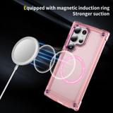 For Samsung Galaxy S25 Ultra Case - MagSafe compatible, Shock-Absorbent Protective Cover, Clear Pink | iCoverLover Australia