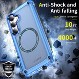 For Samsung Galaxy S24+ Plus Case - MagSafe compatible, Shock-Absorbent Protective Cover, Clear Blue | iCoverLover Australia