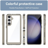 For Samsung Galaxy S24+ Plus Case - Durable Acrylic + TPU, Scratch-Resistant, Easy-Access, Clear Grey | iCoverLover Australia