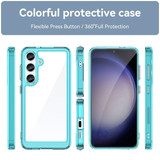 For Samsung Galaxy S24+ Plus Case - Durable Acrylic + TPU, Scratch-Resistant, Easy-Access, Clear Blue | iCoverLover Australia