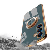 For Samsung Galaxy S24+ Plus Case Electroplating Ring Holder Cover Pink | iCoverLover Australia