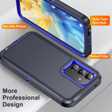 For Samsung Galaxy S24+ Plus 5G Case, 3-Layer Shock-Absorbent Protective Cover, Dark Blue + Plus Royal Blue | iCoverLover Australia