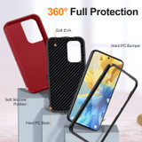 For Samsung Galaxy S24 5G Case, 3-Layer Shock-Absorbent Protective Cover, Red + Black | iCoverLover Australia