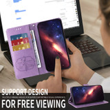 For Samsung Galaxy S26 Ultra Case - Embossed Butterfly PU Leather Wallet Cover