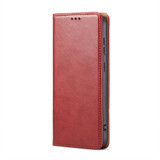 Samsung Galaxy S26+ Red Leather Wallet Folio Case