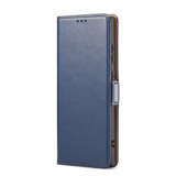 Samsung Galaxy S26 Ultra Blue Leather Flip Case