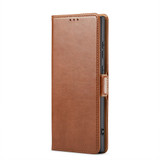 Samsung Galaxy S26 Ultra Brown Leather Wallet Cover
