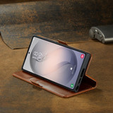 Samsung Galaxy S26 Ultra Brown Leather Wallet Cover