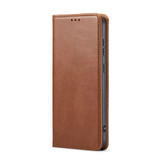 Samsung Galaxy S26 Brown Leather Wallet Cover
