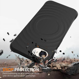 For iPhone 17e Compatible with MagSafe Case – Wave Texture, Soft Silicone Grip & Full Protection, Black | iCoverLover.com.au