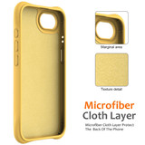 For iPhone 17e Compatible with MagSafe Case – Wave Texture, Soft Silicone Grip & Full Protection, Yellow | iCoverLover.com.au