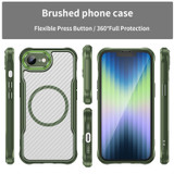 For iPhone 17e Compatible with MagSafe Case – Sleek Carbon Fiber Design for Secure Grip & Protection, Green | iCoverLover.com.au