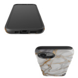 For iPhone 17e Case Tough Protective Cover, Gold White Marble Engrave | Protective Covers | iCoverLover Australia