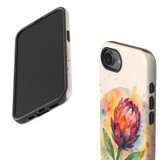 For iPhone 17e Case Tough Protective Cover, Watercolour Flower | Protective Covers | iCoverLover Australia