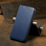 iPhone 17e Leather Flip Wallet Case – Blue | Premium Folio Design