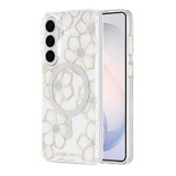 Galaxy S26+ Case-Mate Floral Gems MagSafe Gold Case