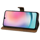 For Samsung Galaxy A57 5G Case | Retro Embossed Butterfly PU Leather Wallet Cover, Brown | iCoverLover Australia