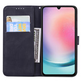 For Samsung Galaxy A37 5G Case | Retro Embossed Butterfly PU Leather Wallet Cover, Black | iCoverLover Australia