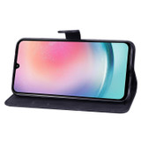 For Samsung Galaxy A37 5G Case | Retro Embossed Butterfly PU Leather Wallet Cover, Black | iCoverLover Australia