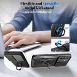 For Samsung Galaxy A37 5G Case | Sliding Camera Cover & Magnetic Ring Stand, Black | iCoverLover Australia