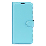 For Samsung Galaxy A37 5G Case | Lychee Texture PU Leather Wallet Cover, Blue | iCoverLover Australia
