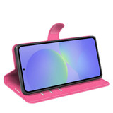 For Samsung Galaxy A37 5G Case | Lychee Texture PU Leather Wallet Cover, Rose Red | iCoverLover Australia