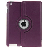 Purple Rotatable Leather Smart Function iPad 2 / iPad 3 / iPad 4 Case | Leather iPad 2, 3, 4 Cases | Smart iPad 2, 3, 4 Covers | iCoverLover