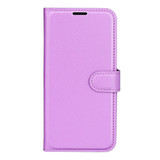 For Samsung Galaxy A57 5G Case | Litchi Texture PU Leather Wallet Cover, Purple | iCoverLover Australia