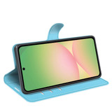 For Samsung Galaxy A57 5G Case | Litchi Texture PU Leather Wallet Cover, Blue | iCoverLover Australia