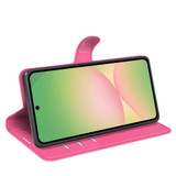 For Samsung Galaxy A57 5G Case | Litchi Texture PU Leather Wallet Cover, Rose Red | iCoverLover Australia