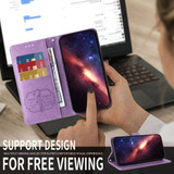 For Google Pixel 10a 5G Case | Embossed Butterfly PU Leather Wallet Cover, Purple | iCoverLover Australia