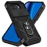 For Google Pixel 10a 5G Case | Sliding Camera Cover & Ring Kickstand, Black | iCoverLover Australia