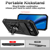 For Google Pixel 10a 5G Case | Sliding Camera Cover & Ring Kickstand, Black | iCoverLover Australia
