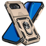 For Google Pixel 10a 5G Case | Sliding Camera Cover & Ring Kickstand, Gold | iCoverLover Australia