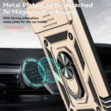 For Google Pixel 10a 5G Case | Sliding Camera Cover & Ring Kickstand, Gold | iCoverLover Australia