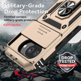 For Google Pixel 10a 5G Case | Sliding Camera Cover & Ring Kickstand, Gold | iCoverLover Australia