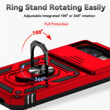 For Google Pixel 10a 5G Case | Sliding Camera Cover & Ring Kickstand, Red | iCoverLover Australia