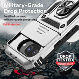 For Google Pixel 10a 5G Case | Sliding Camera Cover & Ring Kickstand, Silver | iCoverLover Australia