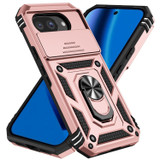 For Google Pixel 10a 5G Case | Sliding Camera Cover & Ring Kickstand, Rose Gold | iCoverLover Australia