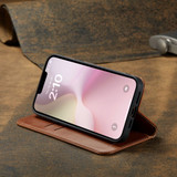 Fierre Shann Wallet Case for iPhone 16e - Brown | iCoverLover